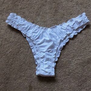 white bathing suit bottom